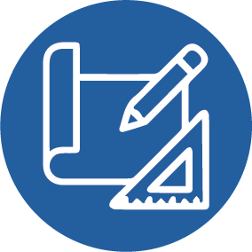 Icono de servicio de Arquitectura y diseño de planos